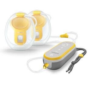 BUNDLE Medela Hands Freestyle Pump Kit - Yellow and White